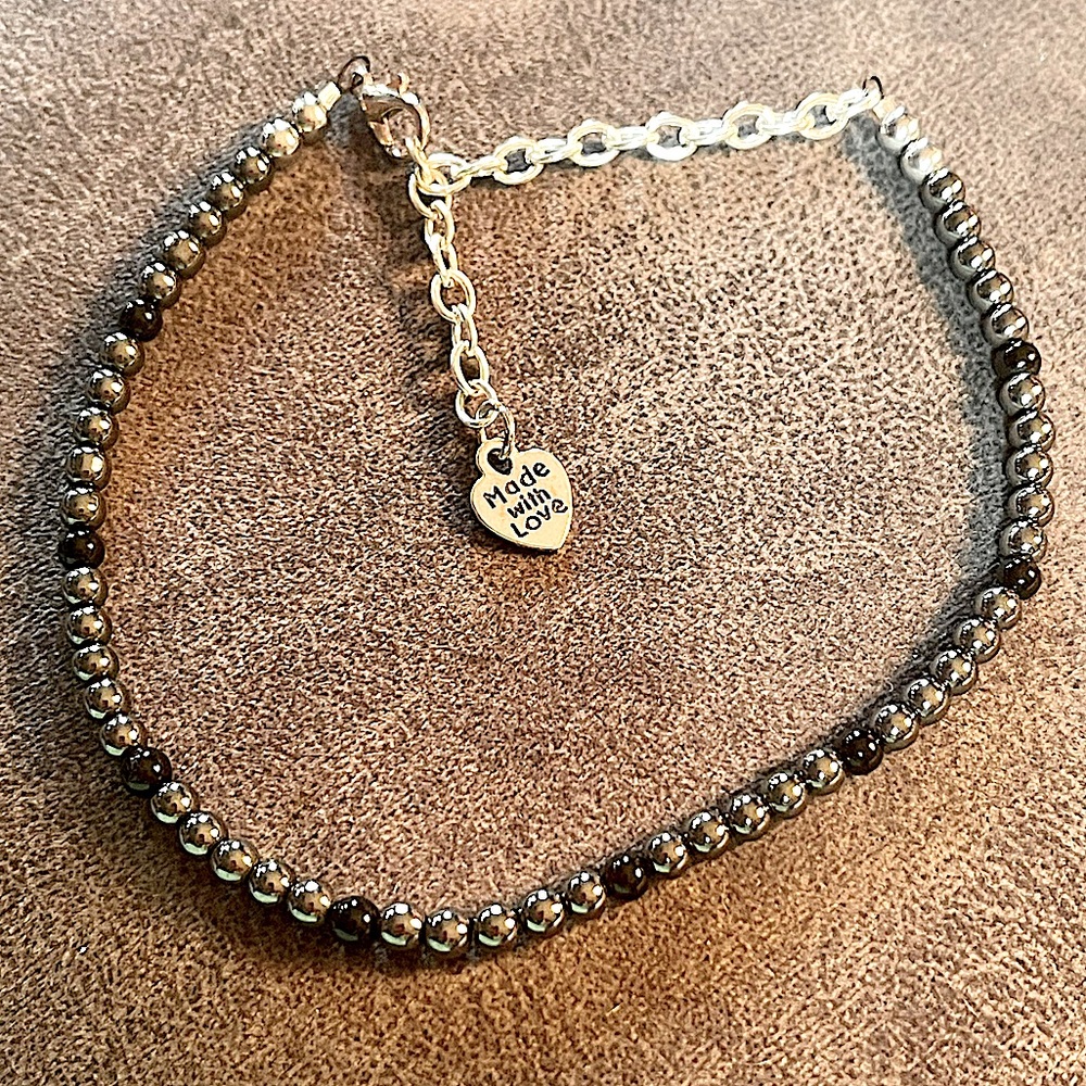 Hematite Anklet